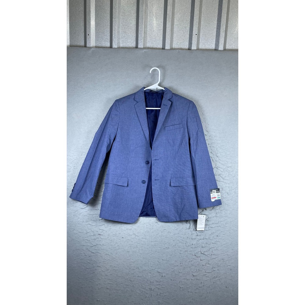 Nautica Blazer Jacket Mens 16 Regular Blue New Baltic Dusk Textured 2-Button